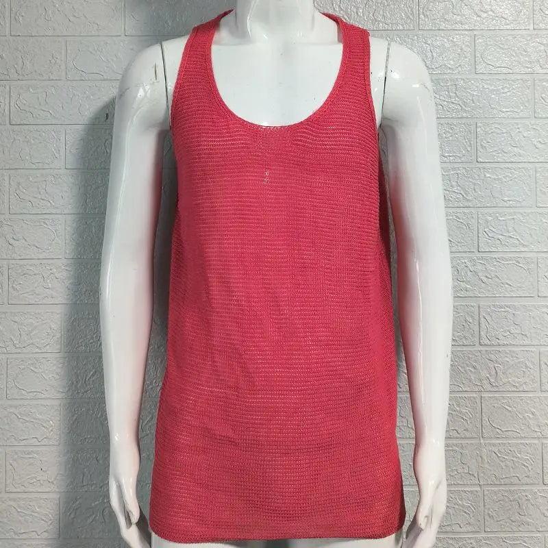 Men's Summer Loose Sleeveless Knitted Vest