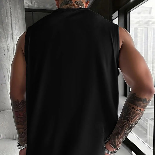 Men's 3 Pack Sleeveless Sports Wear Gym Tank Tops, No Pain No Gain Gorilla Barbell Print, Muscle Fit Workout Training Athletic Vests for Men