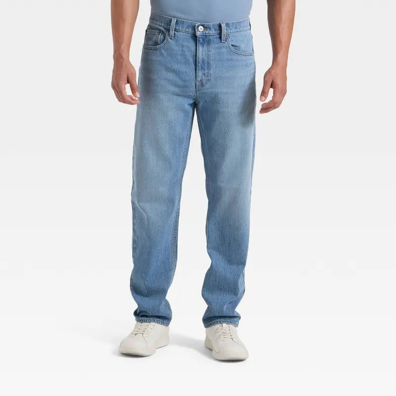 Goodfellow & Co Men's Slim Straight Leg Slim Straight Jeans Stretch Denim