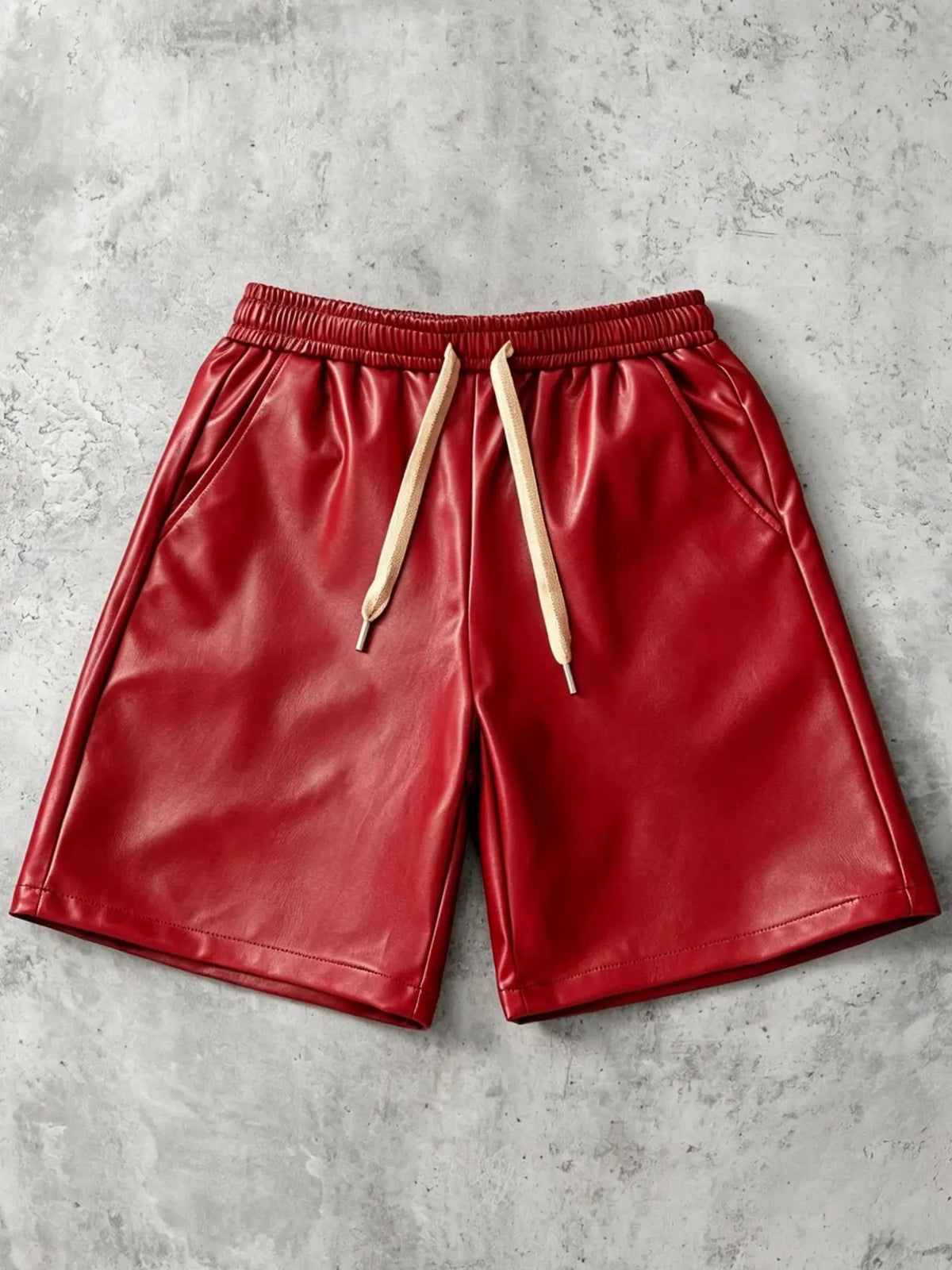Men's Drawstring Waist Shorts, Solid Color, Casual Fitted Above Knee, Streetwear Fashion, Perfect Gift for Husband or Boyfriend