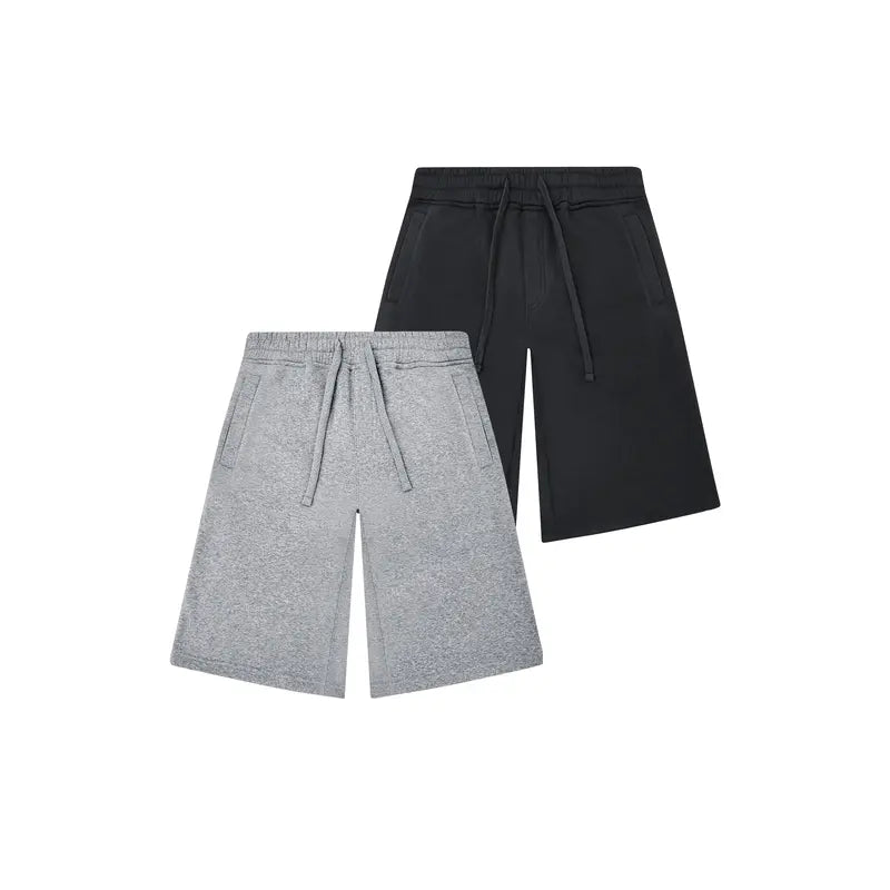 VICTORIOUS LUCA Men's Heavyweight 300GSM Baggy Fleece Shorts Streetwear Drawstring