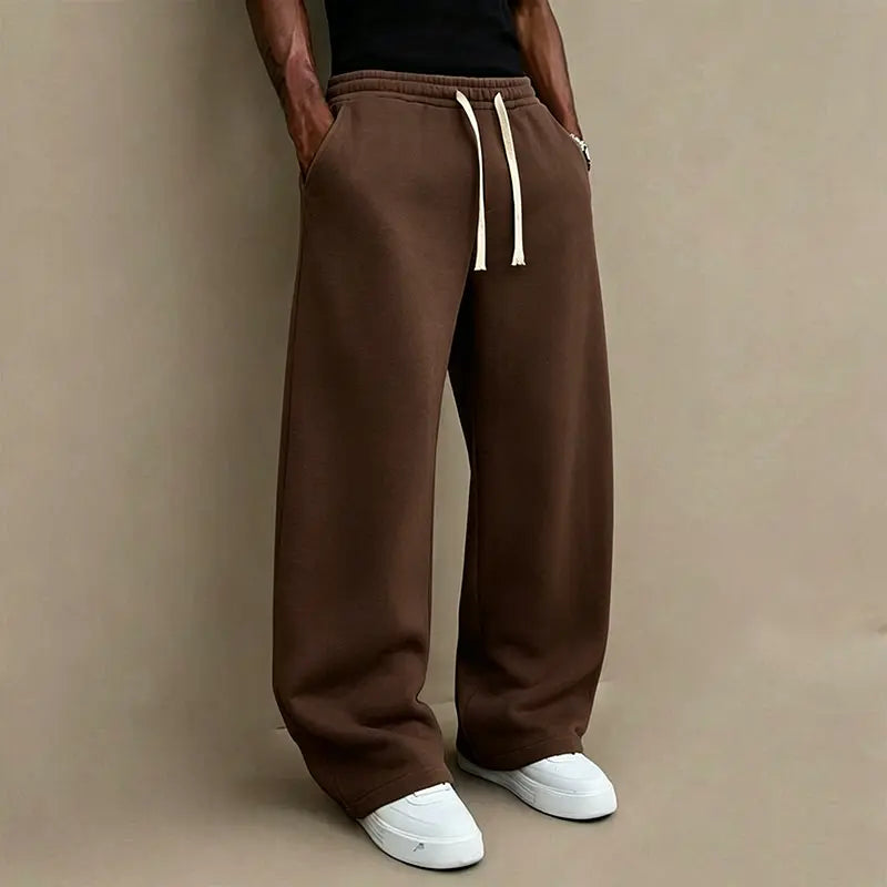 3pcs Men’s autumn/winter knit long pants, comfortable and warm (available in 3-pcs, 2-pcs, and single item).