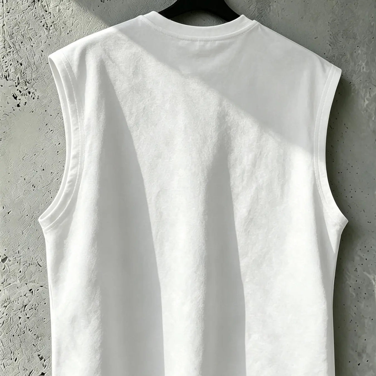 Men's Blindfolded Angel Rivet Sleeveless Vest, Vintage Classic Letter Print Cape, American High Street Fashion, Loose-Fitting Oversized Street Style Streetwear Top