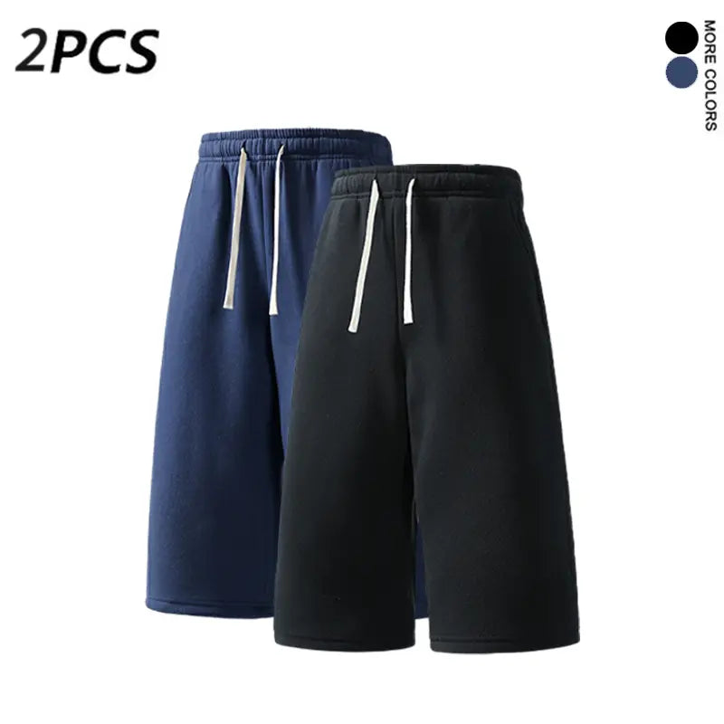 4PCS Men’s 7-Inch Casual Sweat Shorts + Free Socks, Loose Drawstring Workout Shorts, Multicolor,summervibes