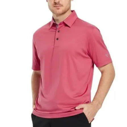 MAELREG Mens Polo Shirts Short Casual Dry Fit Performance Designed Collared Golf Polo Shirts for Men Plus Size Men's Tops