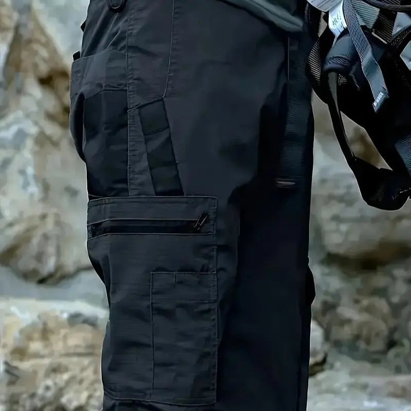 Men's Cargo Pants - Menswear, Regular Fit, Durable Waterproof Utility-Military Style, Multi-Zippered Pocket, Belt-Free, Camo Print Option for Outdoor Training/Work Autumn Wear with Cargo Pants Vibes
