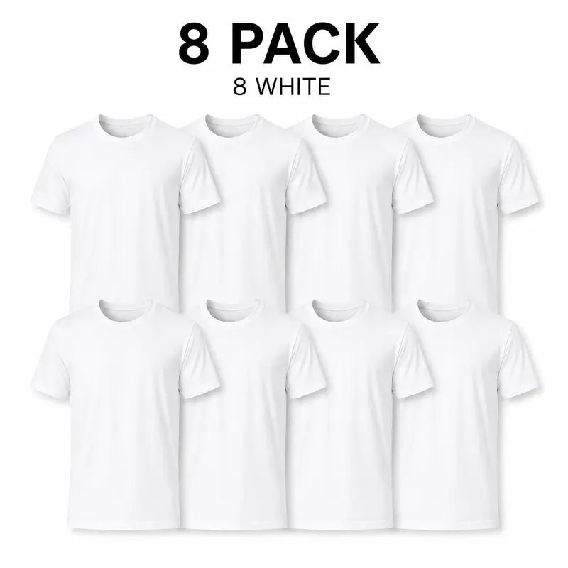 Men's Basic Cotton T-Shirts 10-Pack ($34.99) - Unisex Loose Soft Shortsleeve Crew Neck Tops, Aesthetic Minimal Streetwear, Summer Layering Essentials (2 Black, 2 White & 6 Mixed Colors)