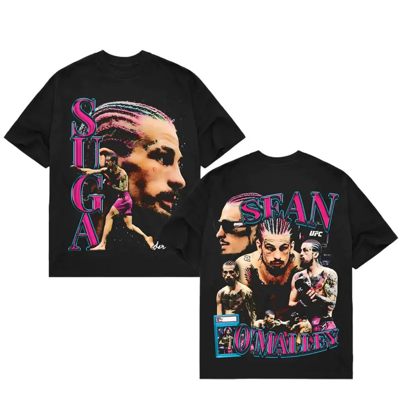 [street wear]"SUGA" SEAN O'MALLEY TEE, Sugar Sean Vintage UFC, MMA Graphic Tee, UFC MMA Shirt, Gym Wear, Gift for Fighters, Sports Apparel fathers day gift ideas,fashion