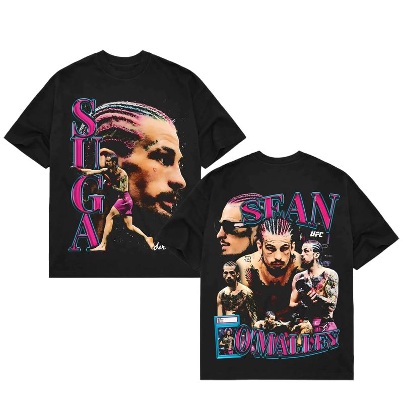 [street wear]"SUGA" SEAN O'MALLEY TEE, Sugar Sean Vintage UFC, MMA Graphic Tee, UFC MMA Shirt, Gym Wear, Gift for Fighters, Sports Apparel fathers day gift ideas,fashion