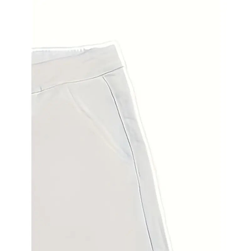 Men's Fitted Plain Cotton Pants - Soft High-Cotton Fabric, Clean White Wash, Tailored Slim-Fit Silhouette, Ideal for Smart Casual Menswear Outfits