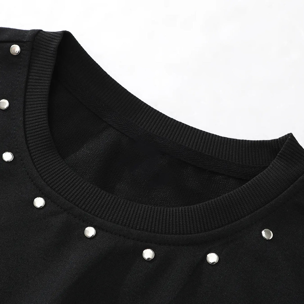 Men's Casual Rivet Sleeveless Vest, Rottweiler Print, Silver Color Studs, Durable Thick Fabric, Punk Street Style, All Seasons Wear