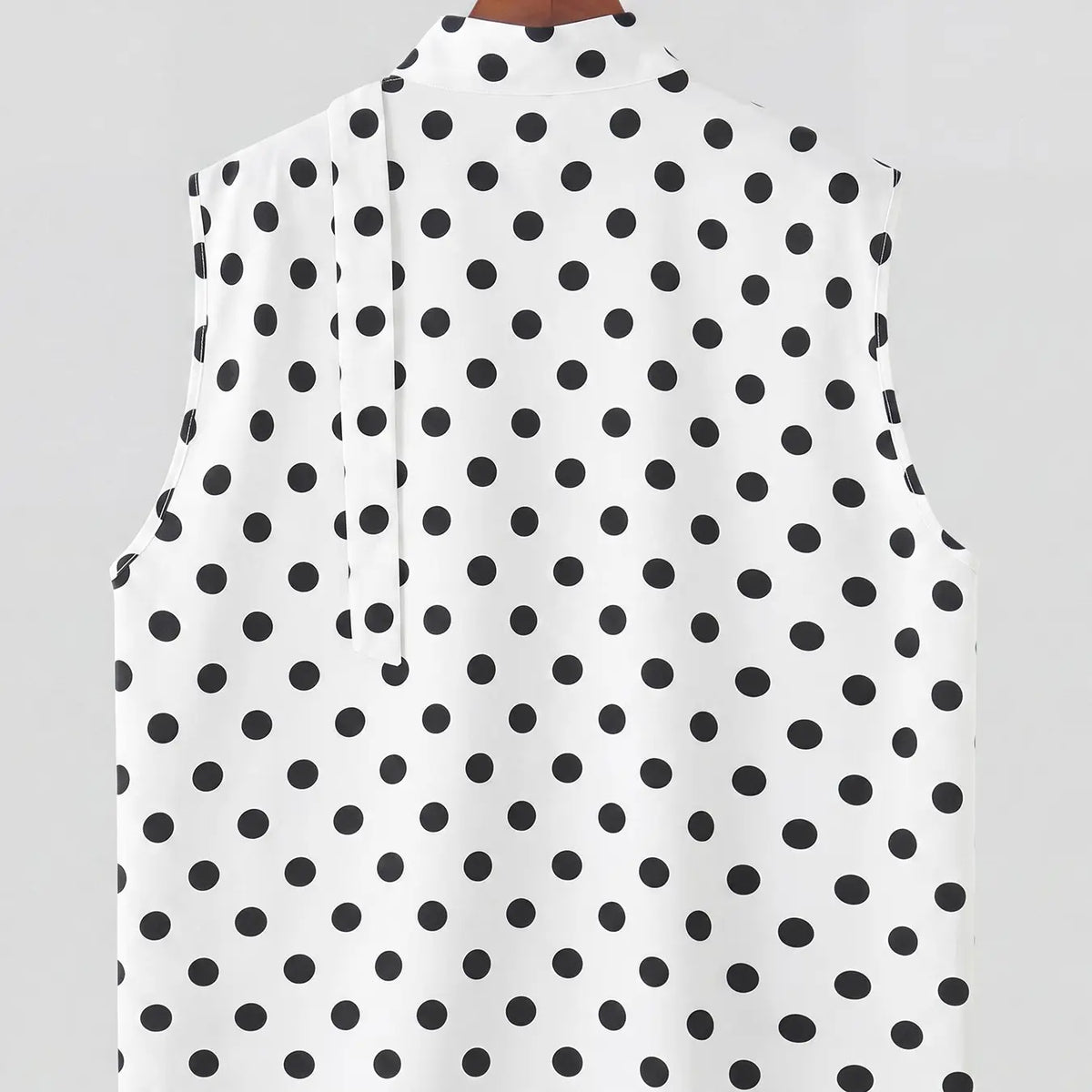 INCERUN Men's Casual Fashion Tank Top, Floral Polka Dot Ribbon Tie Backless Sleeveless Vest, Perfect for Daily Wear, Stylish and Comfortable Design