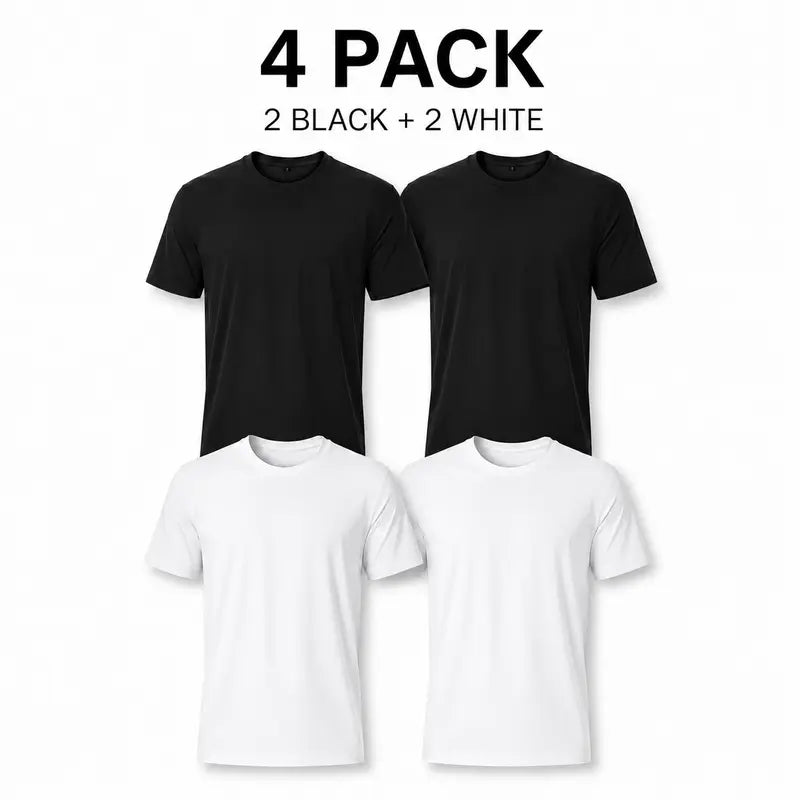 Men's Basic Cotton T-Shirts 10-Pack ($34.99) - Unisex Loose Soft Shortsleeve Crew Neck Tops, Aesthetic Minimal Streetwear, Summer Layering Essentials (2 Black, 2 White & 6 Mixed Colors)
