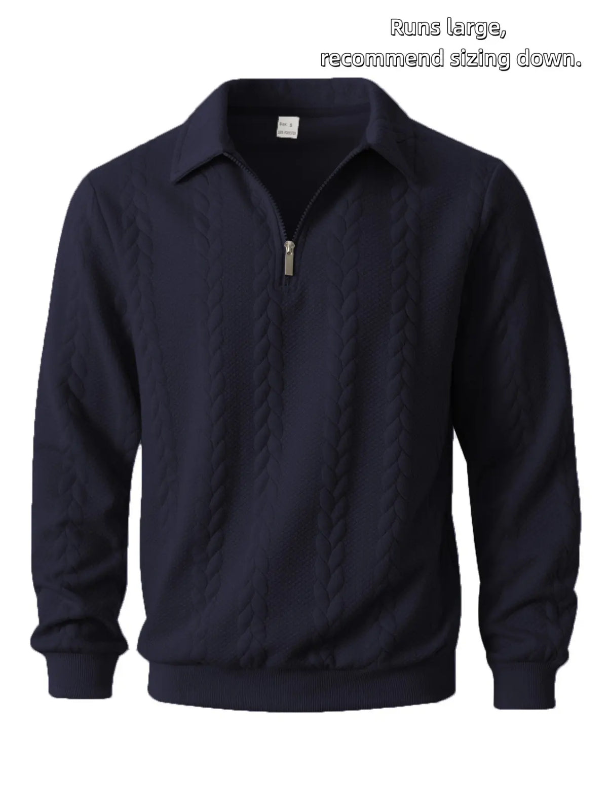 Men's Spring Outfits Knitted Polo Neck Long Sleeve Fitted Knitwear Sweatshirt for Daily Wear, Casual Basic Knitwear, Old Money Zipper Half Button Design, Casual Versatile Sweater Pullover, Essential for Man's Wardrobe
