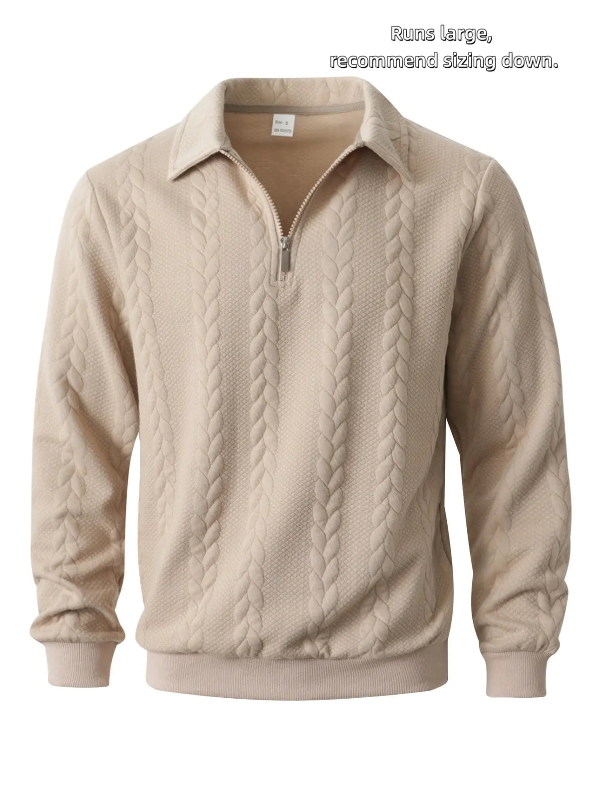 Men's Spring Outfits Knitted Polo Neck Long Sleeve Fitted Knitwear Sweatshirt for Daily Wear, Casual Basic Knitwear, Old Money Zipper Half Button Design, Casual Versatile Sweater Pullover, Essential for Man's Wardrobe