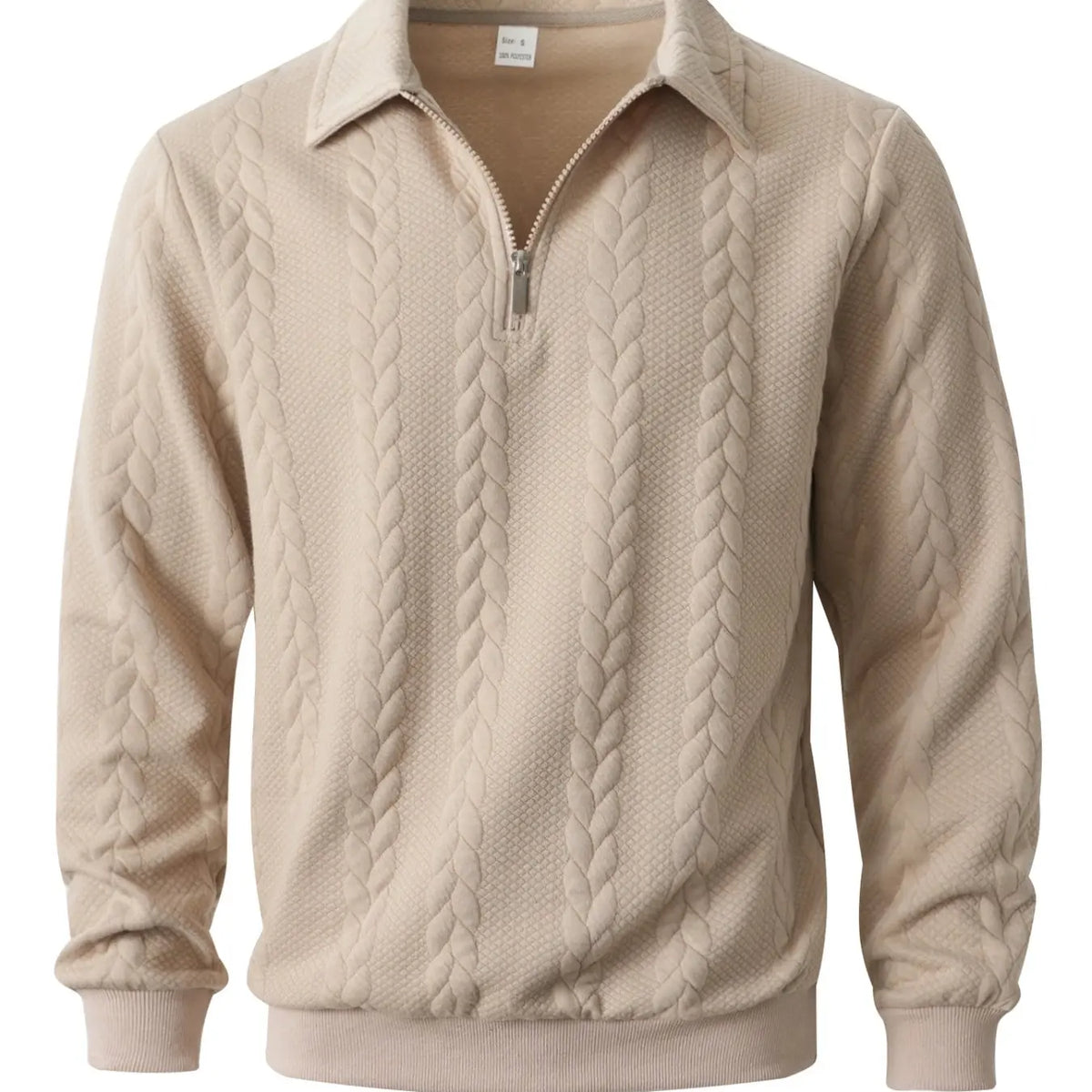 Men's Spring Outfits Knitted Polo Neck Long Sleeve Fitted Knitwear Sweatshirt for Daily Wear, Casual Basic Knitwear, Old Money Zipper Half Button Design, Casual Versatile Sweater Pullover, Essential for Man's Wardrobe