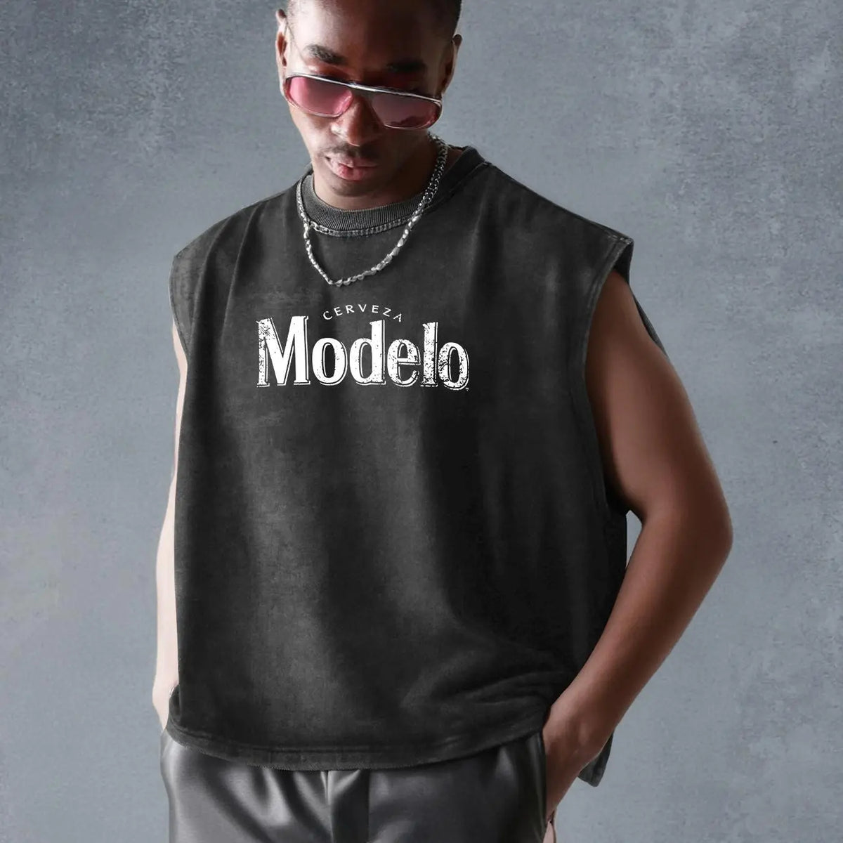 Men's Regular Fit Horse Print Vest Jacket, Casual Sleeveless Open Front Outerwear for Summer, Fashion Men's Clothes for Daily Wear, Tops, Halloween, Sleeveless Vests
