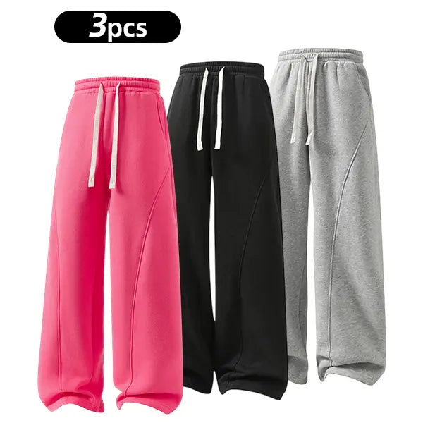 pants men sweatpants Men's Solid Thermal Lined Drawstring Oversize WaistPants,Casual Comfy Loose Fitting Trousers for Fall &Winter, Men's Bottoms for Daily Wear, Relaxed Fit, fleece sweatpants，school season