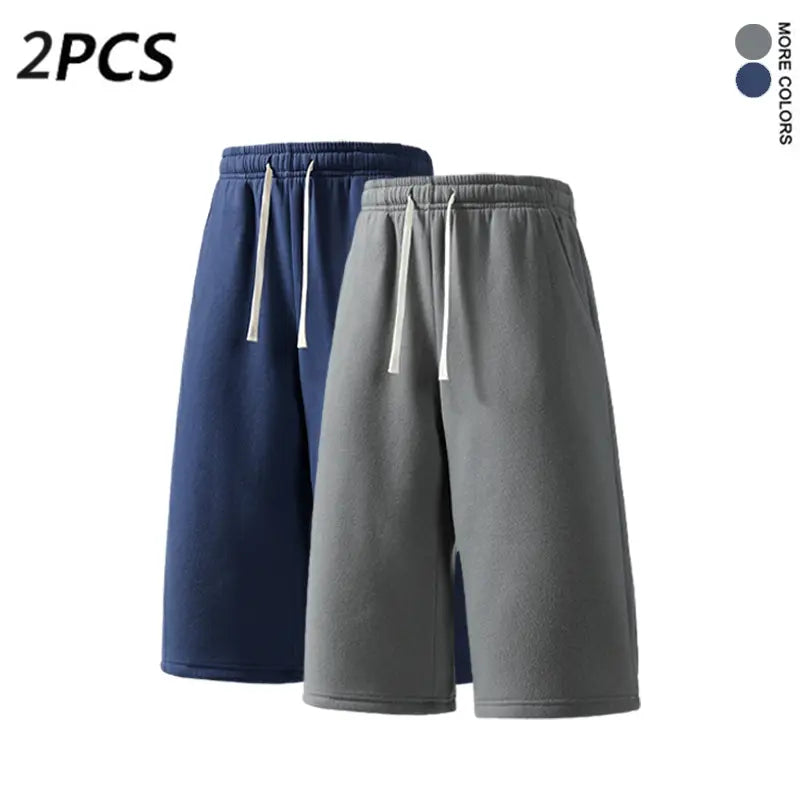 4PCS Men’s 7-Inch Casual Sweat Shorts + Free Socks, Loose Drawstring Workout Shorts, Multicolor,summervibes