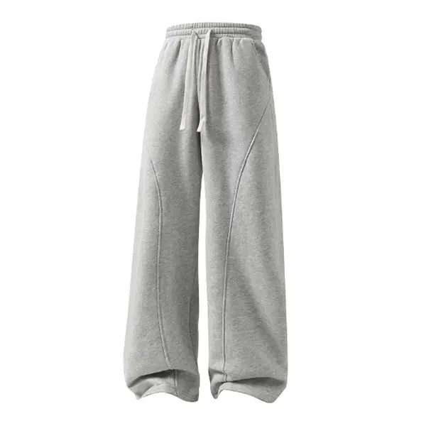 pants men sweatpants Men's Solid Thermal Lined Drawstring Oversize WaistPants,Casual Comfy Loose Fitting Trousers for Fall &Winter, Men's Bottoms for Daily Wear, Relaxed Fit, fleece sweatpants，school season