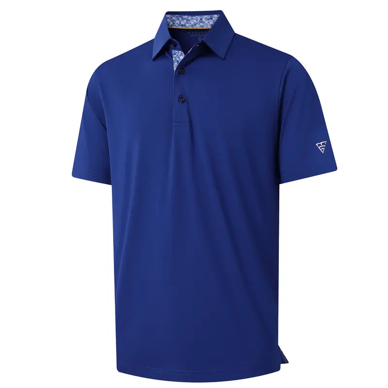 MAELREG Mens Polo Shirts Short Casual Dry Fit Performance Designed Collared Golf Polo Shirts for Men Plus Size Men's Tops