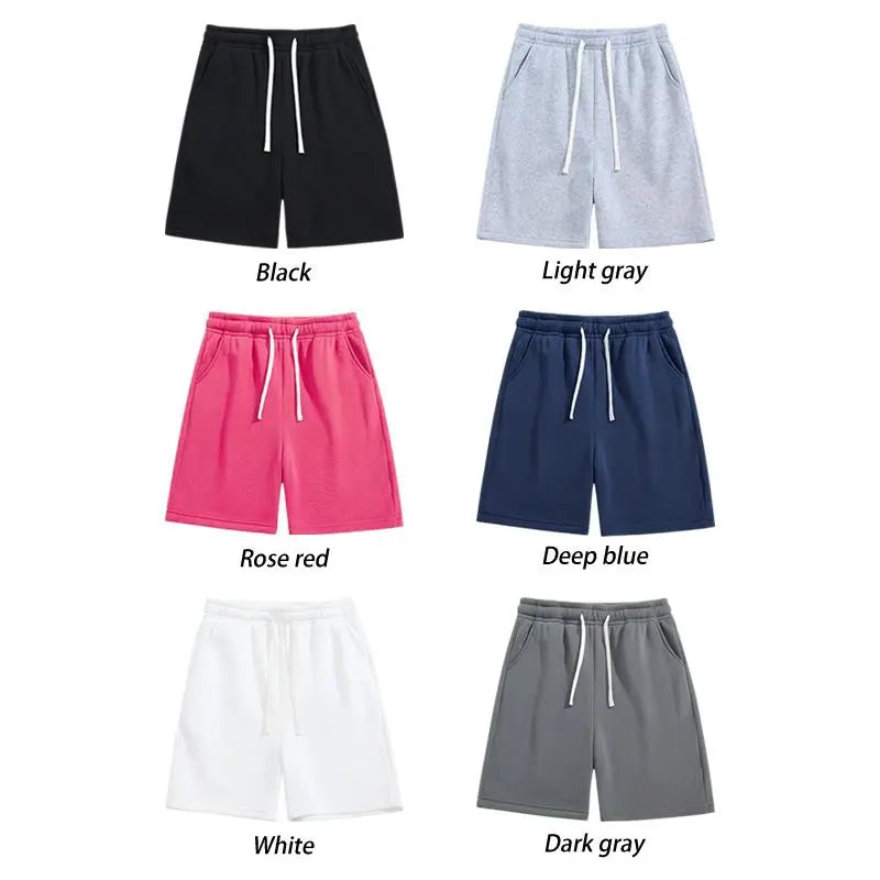 Pack of 4 men’s casual shorts featuring a drawstring waist; skin-friendly, breathable, and versatile. Summer loose fit for everyday wear, leisure, sports, and fitness.summervibes