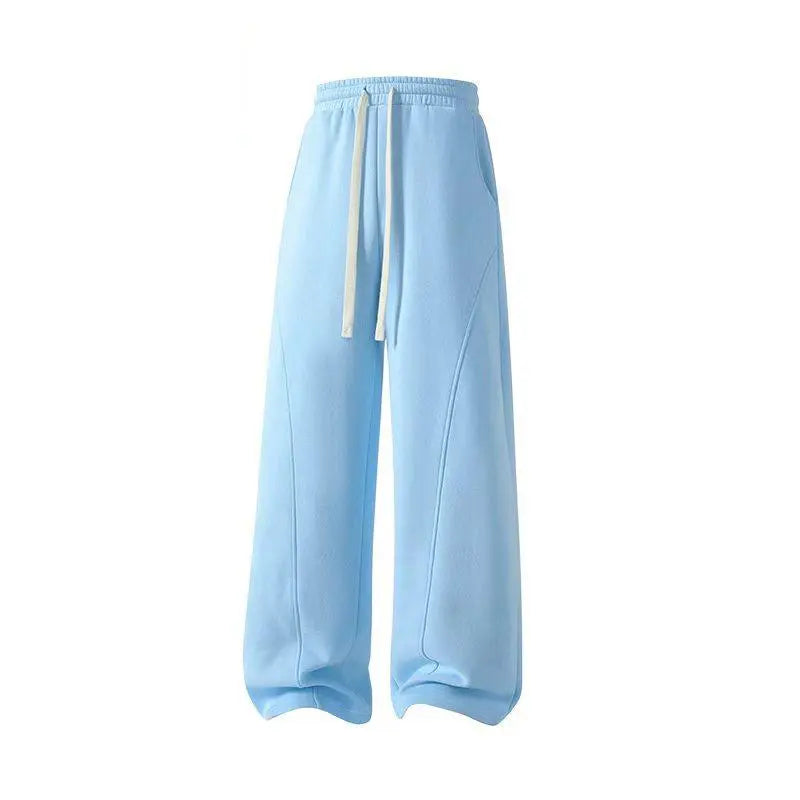 pants men sweatpants Men's Solid Thermal Lined Drawstring Oversize WaistPants,Casual Comfy Loose Fitting Trousers for Fall &Winter, Men's Bottoms for Daily Wear, Relaxed Fit, fleece sweatpants，school season