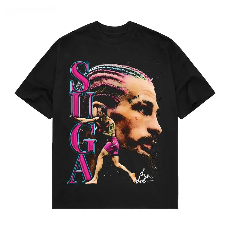 [street wear]"SUGA" SEAN O'MALLEY TEE, Sugar Sean Vintage UFC, MMA Graphic Tee, UFC MMA Shirt, Gym Wear, Gift for Fighters, Sports Apparel fathers day gift ideas,fashion