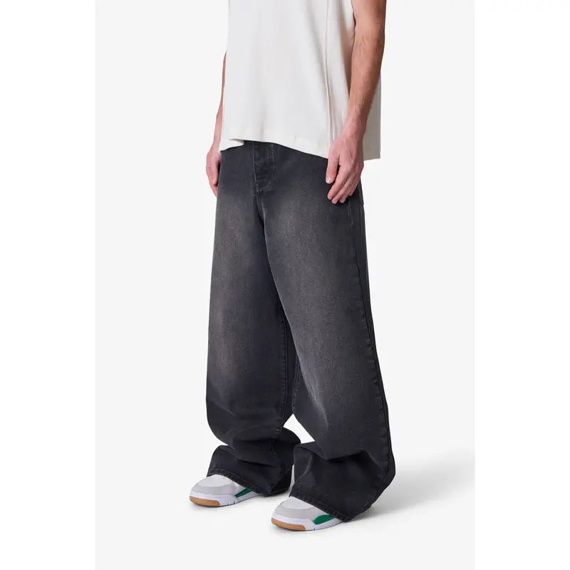 mnml Baggy Washed Rave Denim - Vintage Black