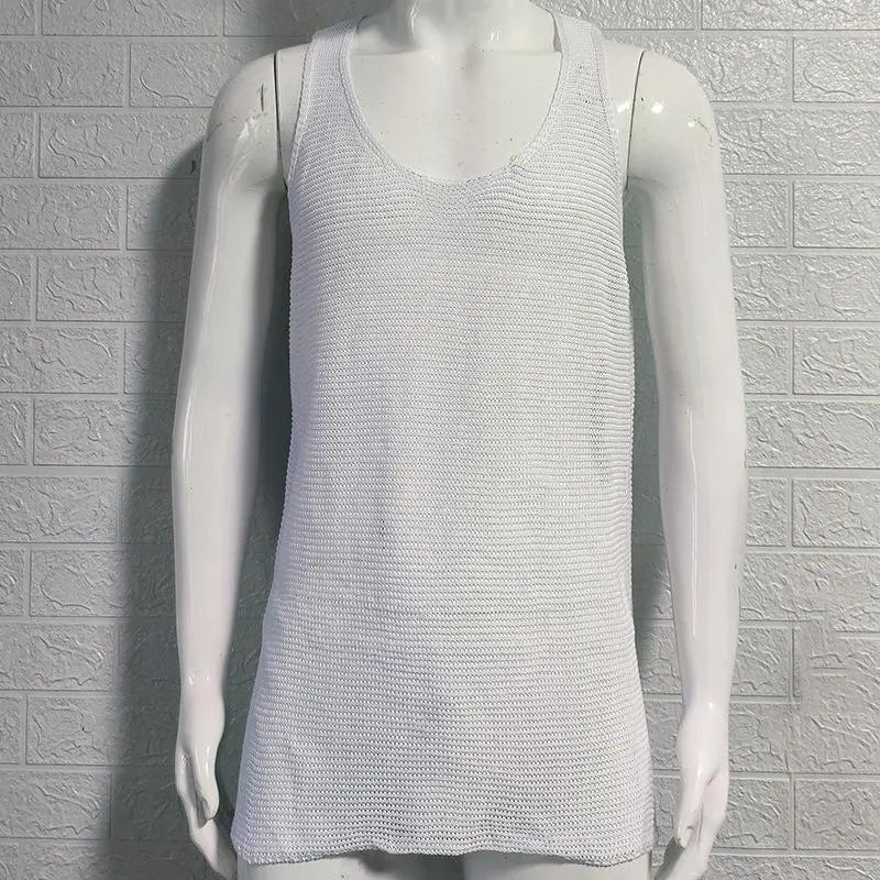 Men's Summer Loose Sleeveless Knitted Vest