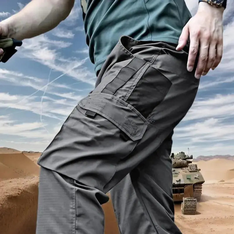 Men's Cargo Pants - Menswear, Regular Fit, Durable Waterproof Utility-Military Style, Multi-Zippered Pocket, Belt-Free, Camo Print Option for Outdoor Training/Work Autumn Wear with Cargo Pants Vibes