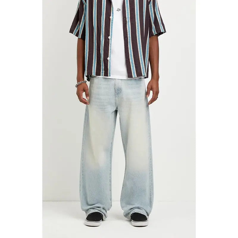 Pacsun Men's Dylan Baggy Jeans Light Wash Tinted