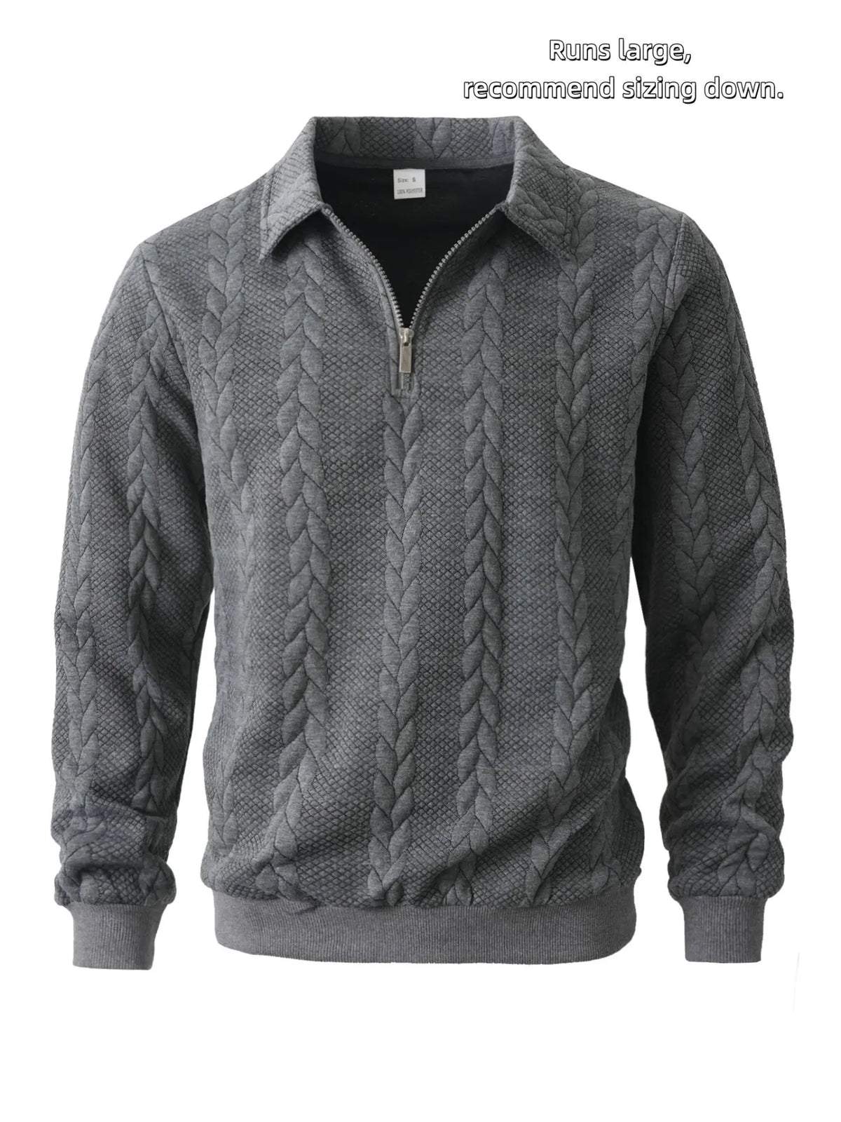 Men's Spring Outfits Knitted Polo Neck Long Sleeve Fitted Knitwear Sweatshirt for Daily Wear, Casual Basic Knitwear, Old Money Zipper Half Button Design, Casual Versatile Sweater Pullover, Essential for Man's Wardrobe