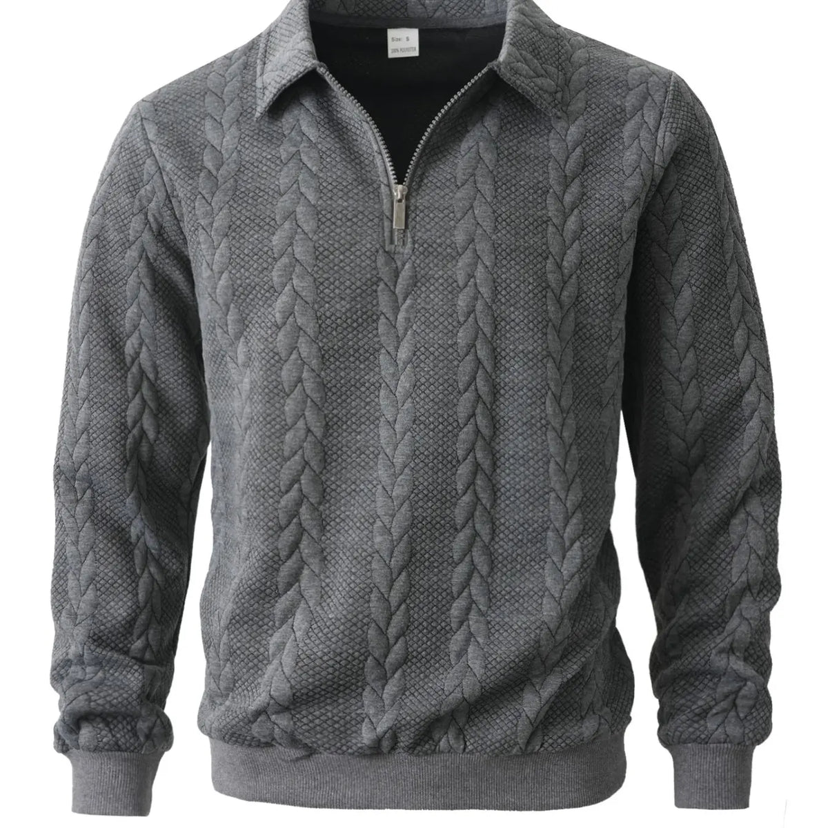 Men's Spring Outfits Knitted Polo Neck Long Sleeve Fitted Knitwear Sweatshirt for Daily Wear, Casual Basic Knitwear, Old Money Zipper Half Button Design, Casual Versatile Sweater Pullover, Essential for Man's Wardrobe