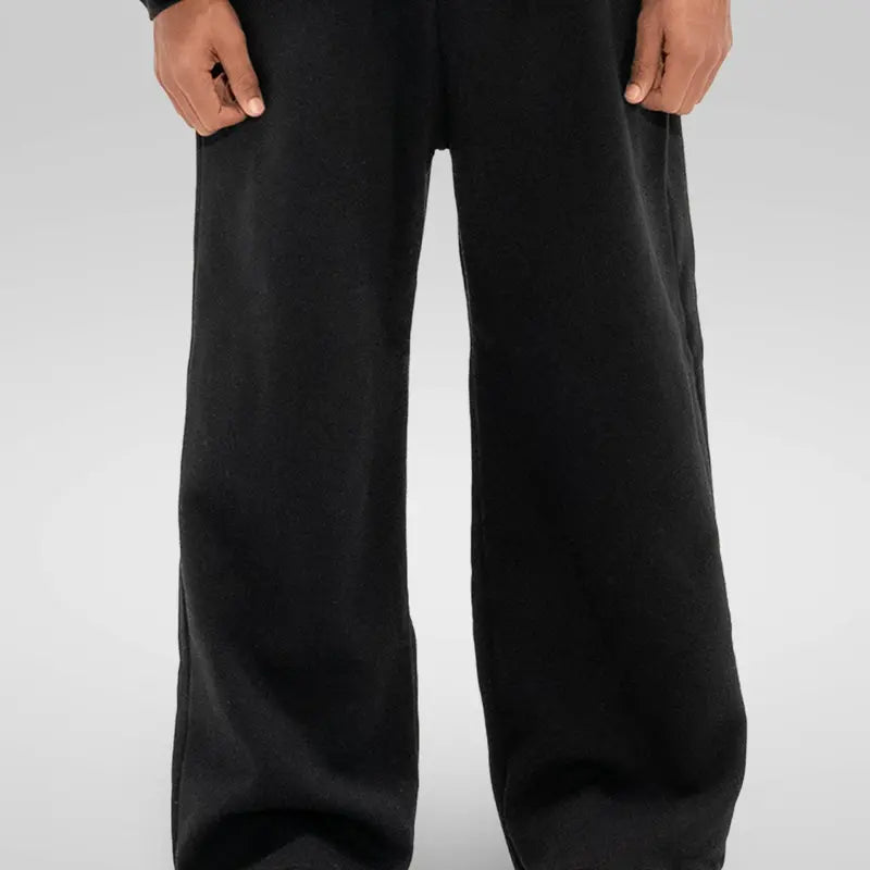 350 GSM 'Black' Fleece Sweatpants