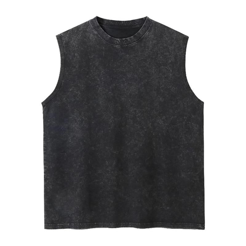 Vintage Washed Tank 90s Graphic Sleeveless Tank Tops Men Vest Streetwear Outfits Men Vacation Outfits Sleeveless Shirt