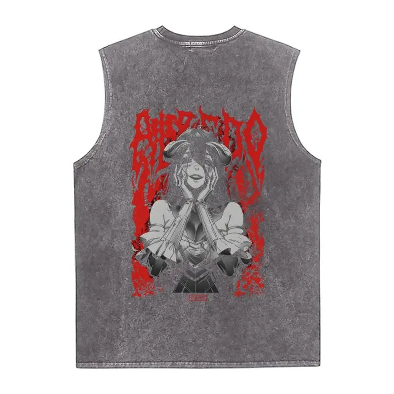 Vintage Washed Tank 90s Graphic Sleeveless Tank Tops Men Vest Streetwear Outfits Men Vacation Outfits Sleeveless Shirt