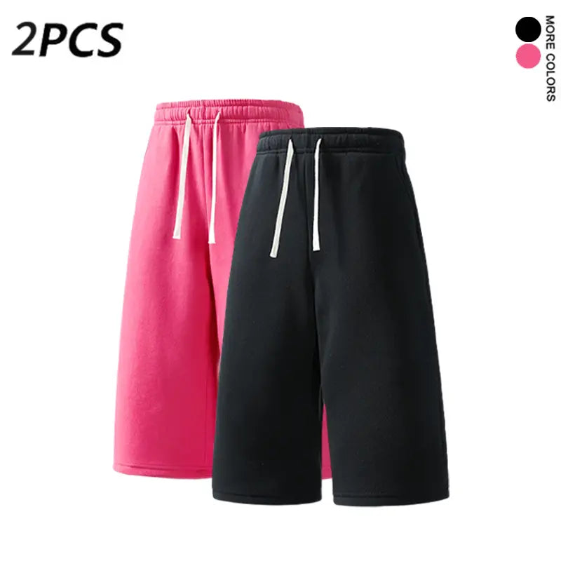 4PCS Men’s 7-Inch Casual Sweat Shorts + Free Socks, Loose Drawstring Workout Shorts, Multicolor,summervibes