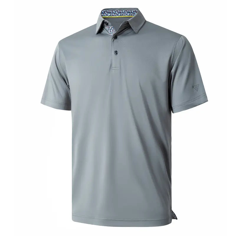MAELREG Mens Polo Shirts Short Casual Dry Fit Performance Designed Collared Golf Polo Shirts for Men Plus Size Men's Tops