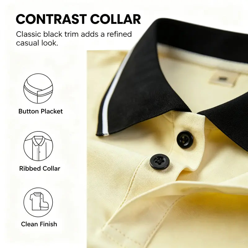 Stylish Men's Polo Shirt Set, Printed Cotton Menswear Top, Short Sleeve with Turn-Down Collar, Skin-Friendly Fabric,back to school,back to school shopping, Casual,clothes for back to school,first day of school outfits