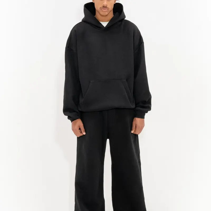350 GSM 'Black' Fleece Sweatpants
