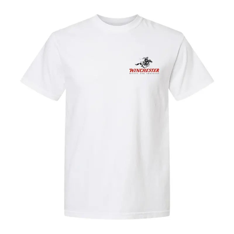 Winchester Men's Cotton Short-Sleeve Round Neck Graphic Tee - Retro Classic Breathable, 1866 Ammo Box, Lever Action Rifle Prints, American Legend Hunting Wear, Male Western Clothing, Boyfriend Birthday Gift