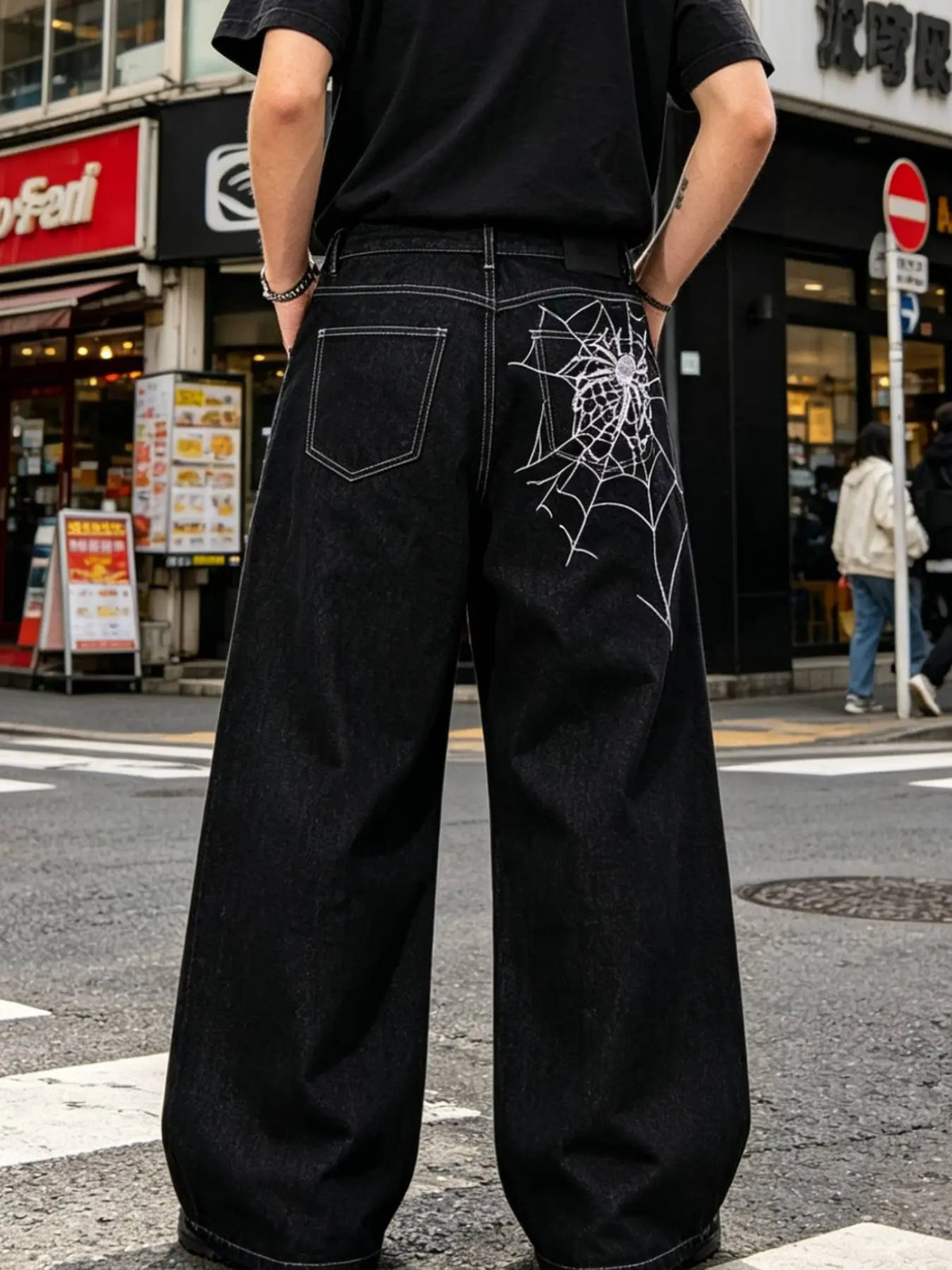 Men's New Fashion Casual Washed Jeans, Denim Woven Jeans, Four-Season Versatile Simple Style, Plain Surface Fitted Jeans, All Seasons Wear
