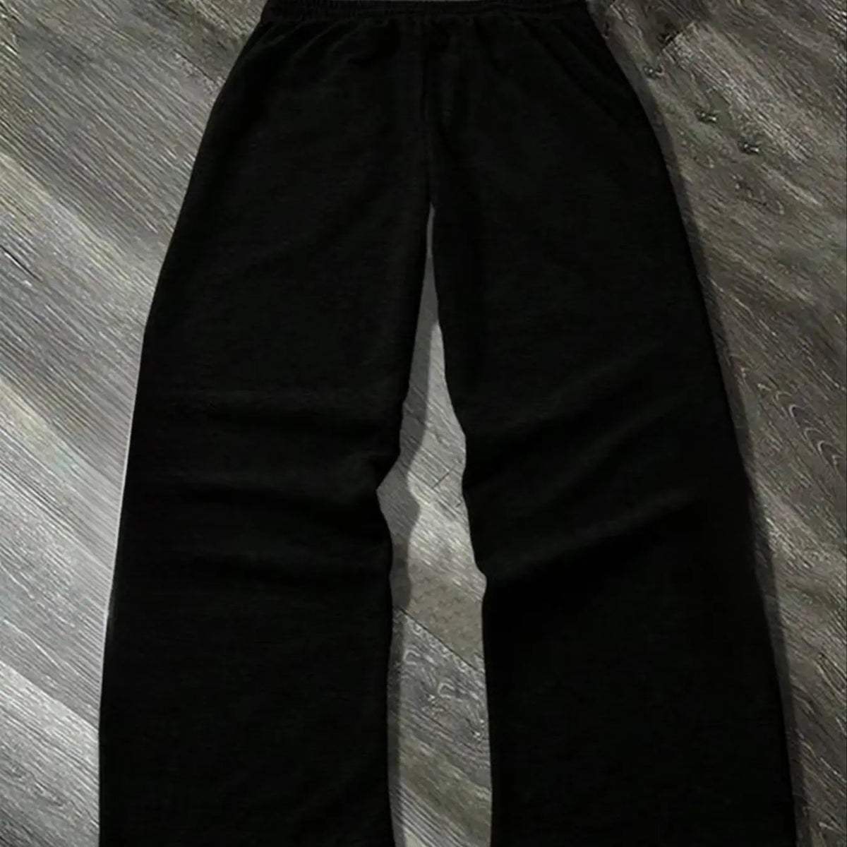 Men's Y2K Vintage Print Drawstring Flare Pants with Pockets, Casual Streetwear Trousers, Casual Street Style, Fall & Winter Fashion, Trendy Daily Wear