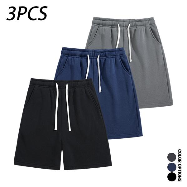 Pack of 4 men’s casual shorts featuring a drawstring waist; skin-friendly, breathable, and versatile. Summer loose fit for everyday wear, leisure, sports, and fitness.summervibes