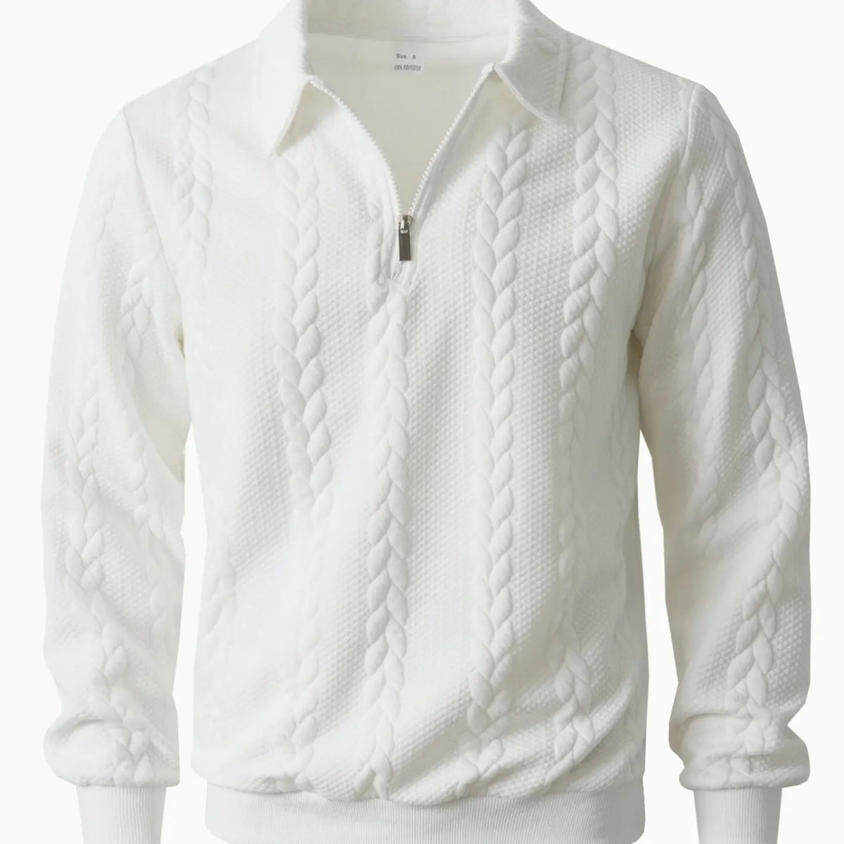 Men's Spring Outfits Knitted Polo Neck Long Sleeve Fitted Knitwear Sweatshirt for Daily Wear, Casual Basic Knitwear, Old Money Zipper Half Button Design, Casual Versatile Sweater Pullover, Essential for Man's Wardrobe