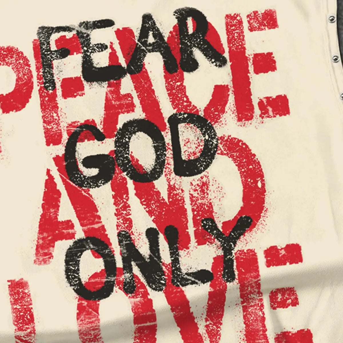 "Fear God Only" Slogan Loose-fitting Vest for Men and Women, Letter Print Geometric Metal Studs Vest, Aesthetic Summer Clothes, Street Fashion Vest, Y2k Summer Vest, 2026 New Streetwear Vest, Sleeveless, Fashion Tank Tops