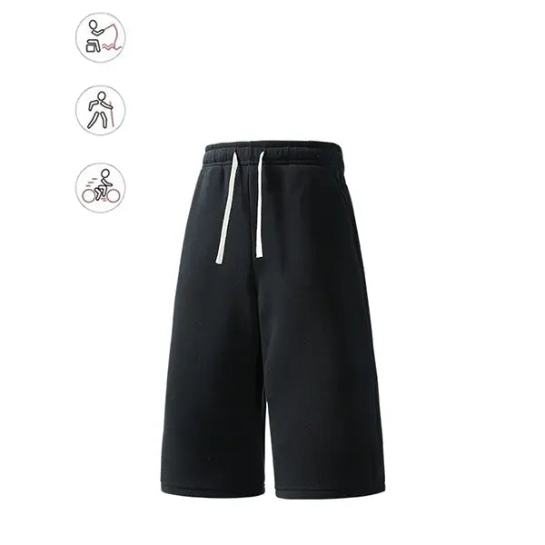 4-pack summer streetwear shorts—comfortable, loose 7/8 length for travel; loose casual athletic pants for everyday wear; classic men’s pants suitable for daily wear and summer vacations.