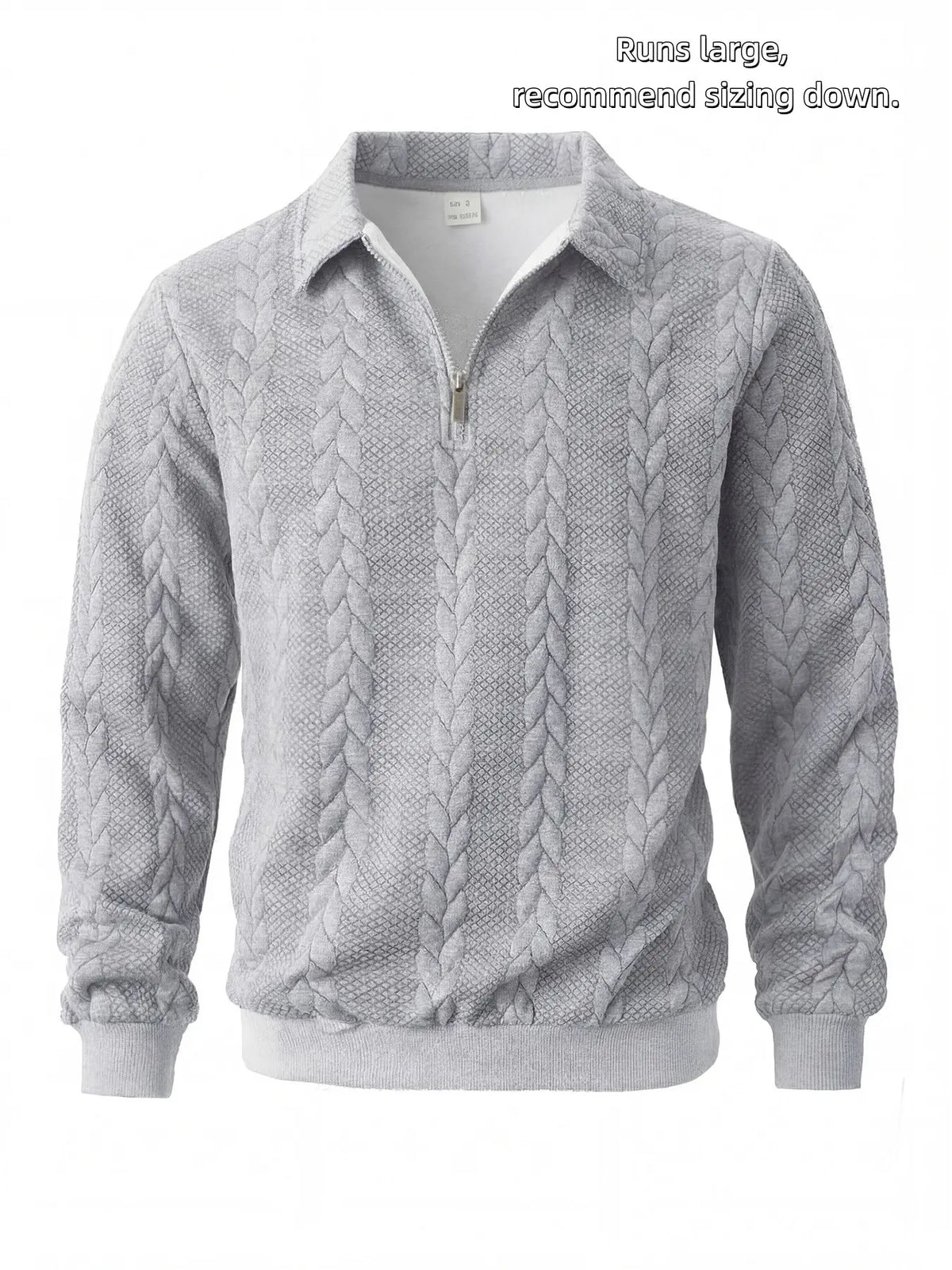 Men's Spring Outfits Knitted Polo Neck Long Sleeve Fitted Knitwear Sweatshirt for Daily Wear, Casual Basic Knitwear, Old Money Zipper Half Button Design, Casual Versatile Sweater Pullover, Essential for Man's Wardrobe