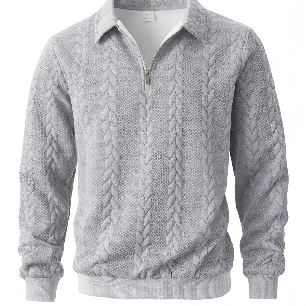 Men's Spring Outfits Knitted Polo Neck Long Sleeve Fitted Knitwear Sweatshirt for Daily Wear, Casual Basic Knitwear, Old Money Zipper Half Button Design, Casual Versatile Sweater Pullover, Essential for Man's Wardrobe
